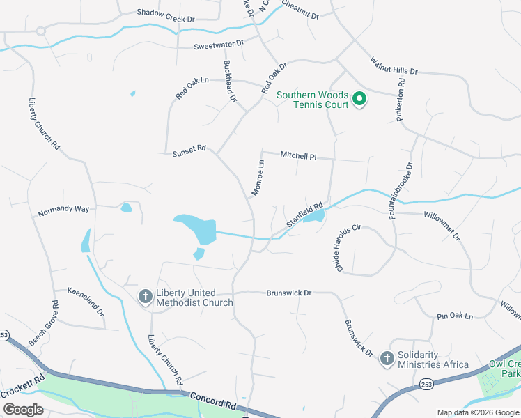 map of restaurants, bars, coffee shops, grocery stores, and more near 9650 Masonwood Way in Brentwood