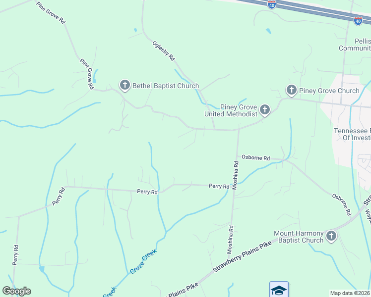 map of restaurants, bars, coffee shops, grocery stores, and more near 1408 Daresa Lane in Knoxville