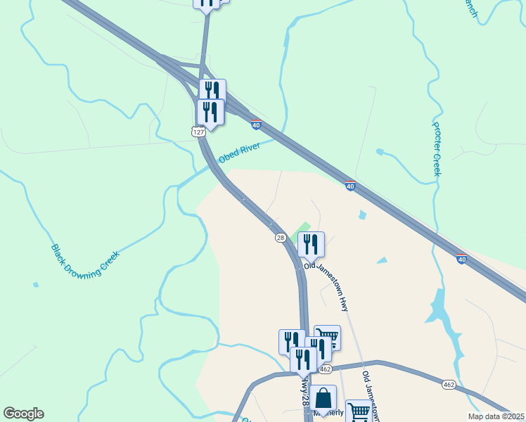 map of restaurants, bars, coffee shops, grocery stores, and more near 3406 N Main St in Crossville