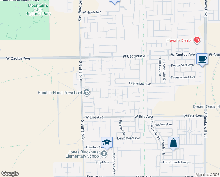 map of restaurants, bars, coffee shops, grocery stores, and more near 10755 Centerville Bay Court in Las Vegas