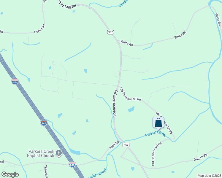 map of restaurants, bars, coffee shops, grocery stores, and more near 125 Contrary Road in Burns