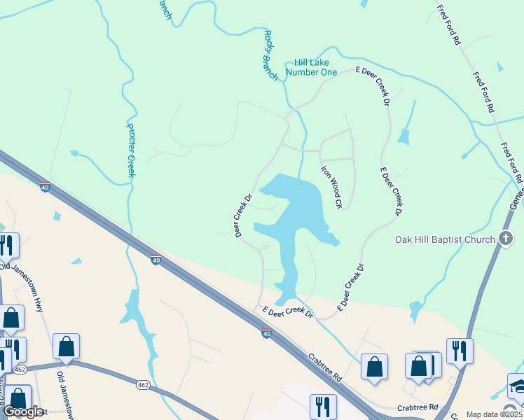 map of restaurants, bars, coffee shops, grocery stores, and more near 97 Mallard Point in Crossville