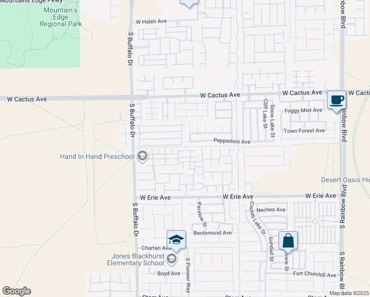 map of restaurants, bars, coffee shops, grocery stores, and more near 10755 Centerville Bay Court in Las Vegas