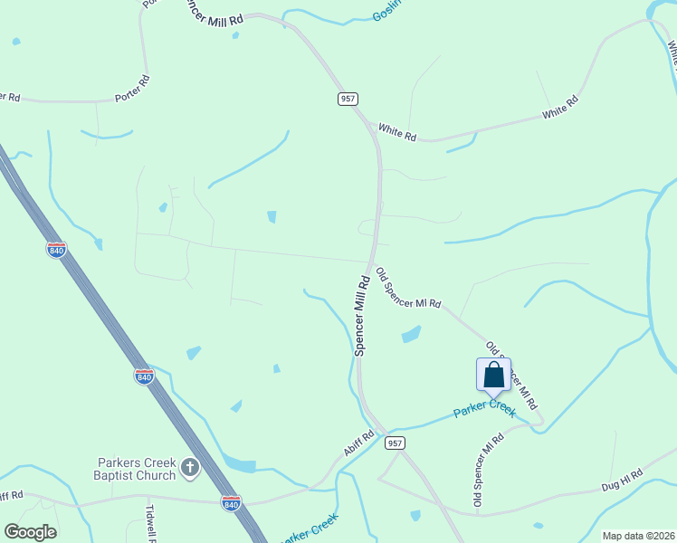 map of restaurants, bars, coffee shops, grocery stores, and more near 125 Contrary Road in Burns