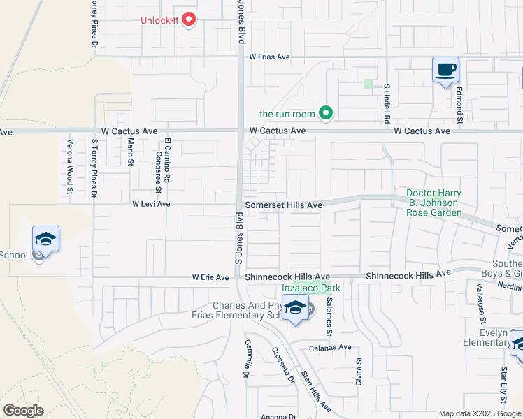 map of restaurants, bars, coffee shops, grocery stores, and more near 6020 Genovese Avenue in Las Vegas
