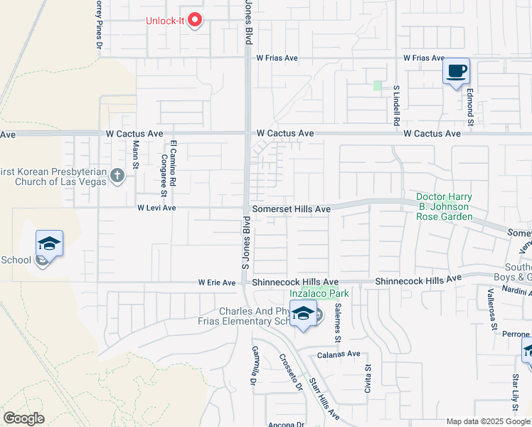map of restaurants, bars, coffee shops, grocery stores, and more near 6034 Genovese Avenue in Las Vegas