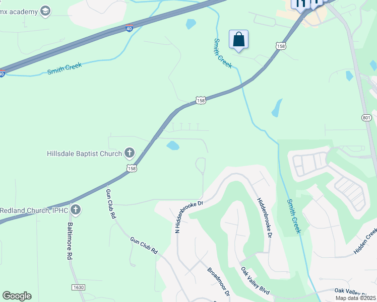map of restaurants, bars, coffee shops, grocery stores, and more near 152 Bingham and Parks Road in Advance
