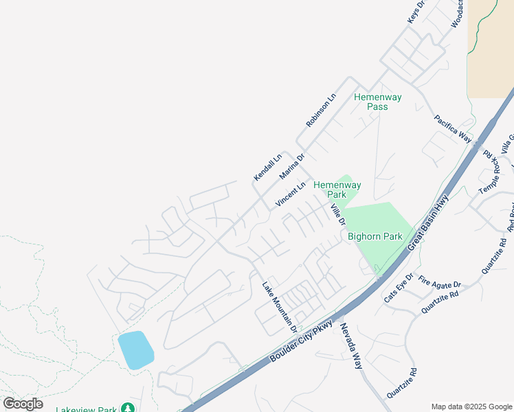 map of restaurants, bars, coffee shops, grocery stores, and more near 501 Aaron Way in Boulder City
