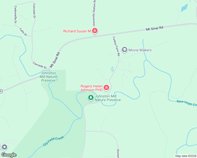 map of restaurants, bars, coffee shops, grocery stores, and more near 3201 Winged Elm Lane in Durham