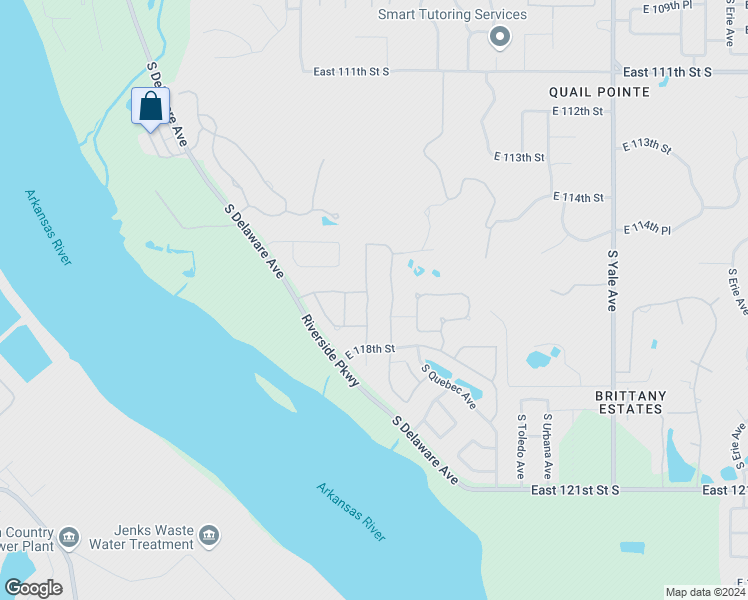 map of restaurants, bars, coffee shops, grocery stores, and more near 11603 South New Haven Avenue in Tulsa