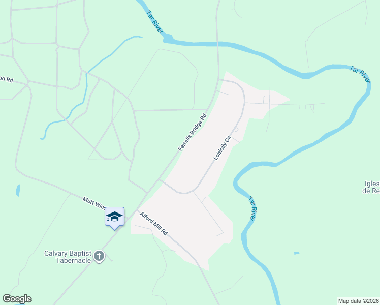 map of restaurants, bars, coffee shops, grocery stores, and more near 724 Ferrells Bridge Road in Louisburg