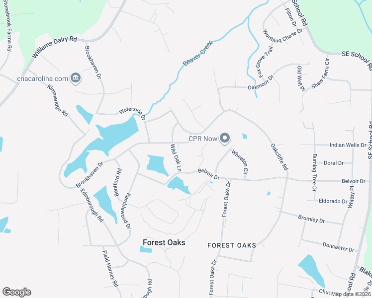 map of restaurants, bars, coffee shops, grocery stores, and more near 4805 Brookhaven Drive in Greensboro