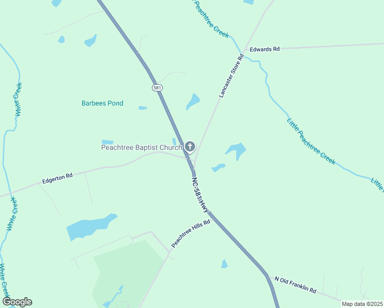map of restaurants, bars, coffee shops, grocery stores, and more near 3976 North Carolina 581 in Spring Hope