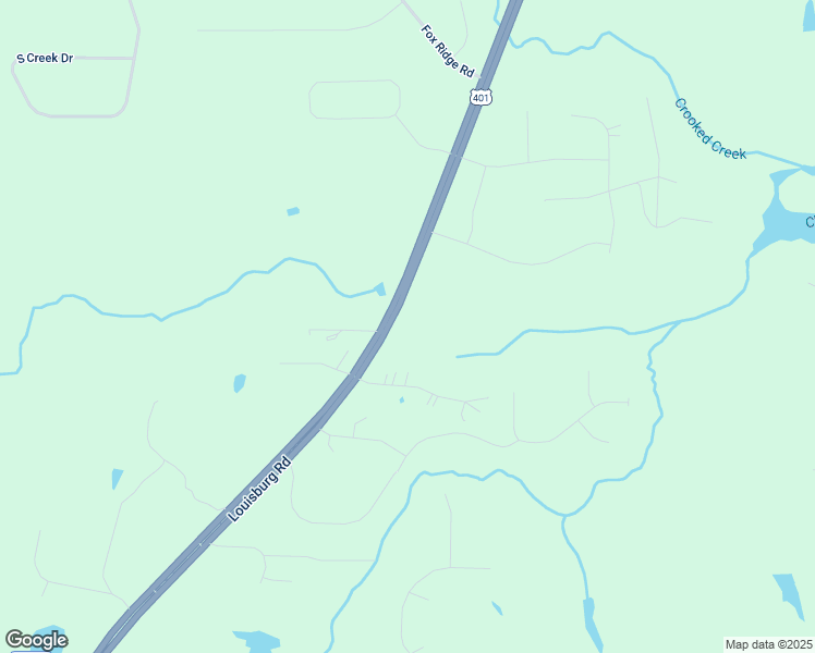 map of restaurants, bars, coffee shops, grocery stores, and more near 4551 US 401 Highway South in Louisburg