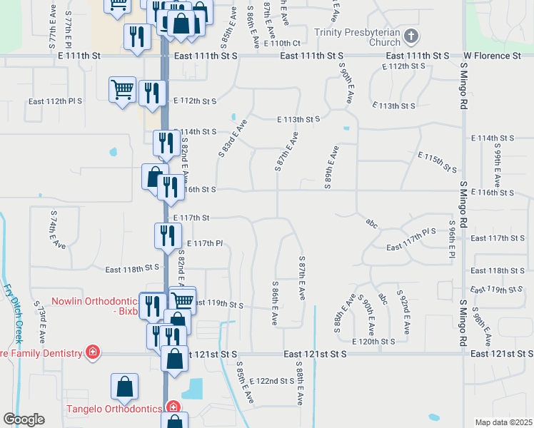 8525 East 117th Street South, Bixby OK Walk Score