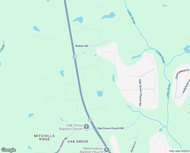 map of restaurants, bars, coffee shops, grocery stores, and more near 140 Glenmore Circle in Youngsville