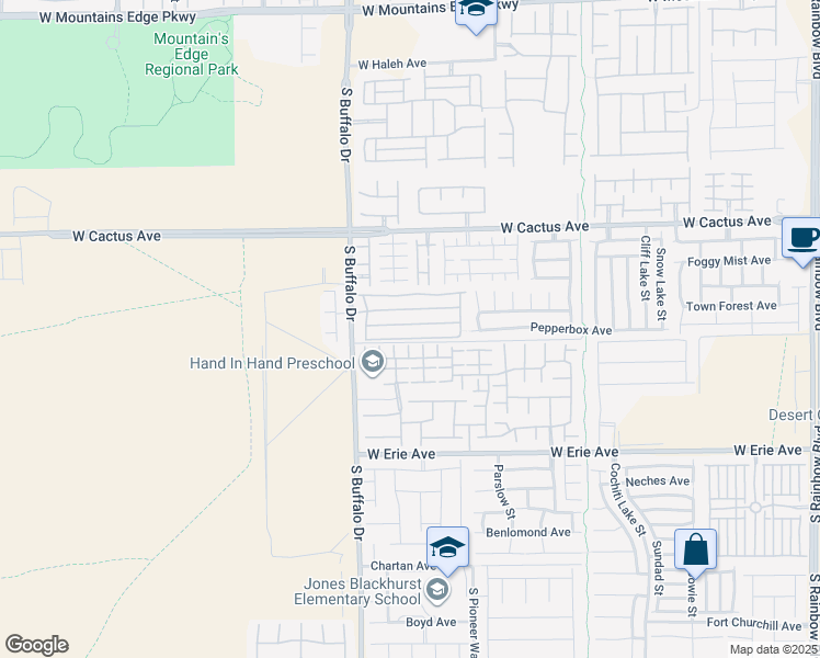map of restaurants, bars, coffee shops, grocery stores, and more near 7699 Lots Hills Drive in Las Vegas