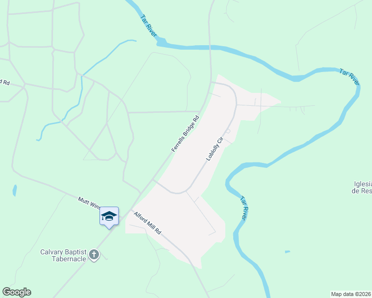 map of restaurants, bars, coffee shops, grocery stores, and more near 724 Ferrells Bridge Road in Louisburg