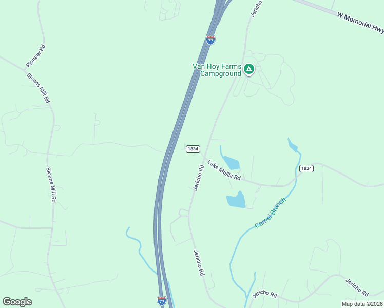 map of restaurants, bars, coffee shops, grocery stores, and more near 519 Lake Mullis Road in Harmony