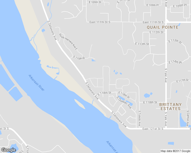 map of restaurants, bars, coffee shops, grocery stores, and more near 3725 East 116th Place South in Tulsa