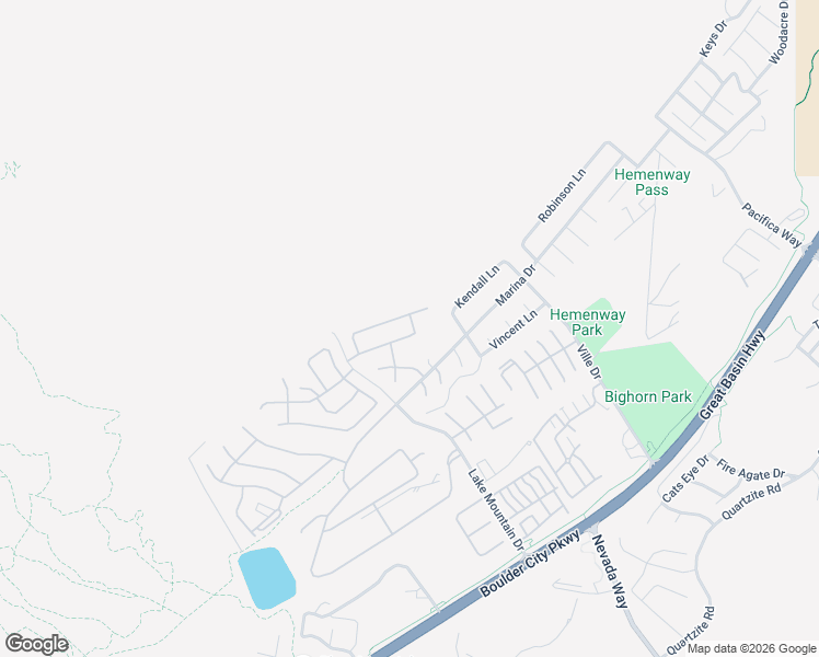 map of restaurants, bars, coffee shops, grocery stores, and more near 672 Mount Tamalpais Way in Boulder City