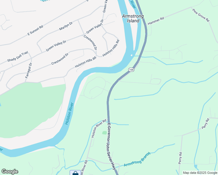 map of restaurants, bars, coffee shops, grocery stores, and more near 4712 Willow Bluff Circle in Knoxville