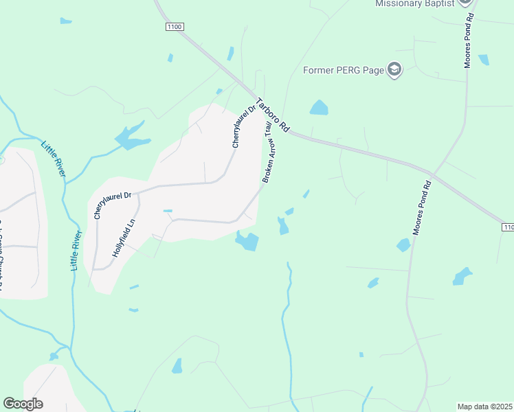 map of restaurants, bars, coffee shops, grocery stores, and more near 95 Broken Arrow Trail in Youngsville
