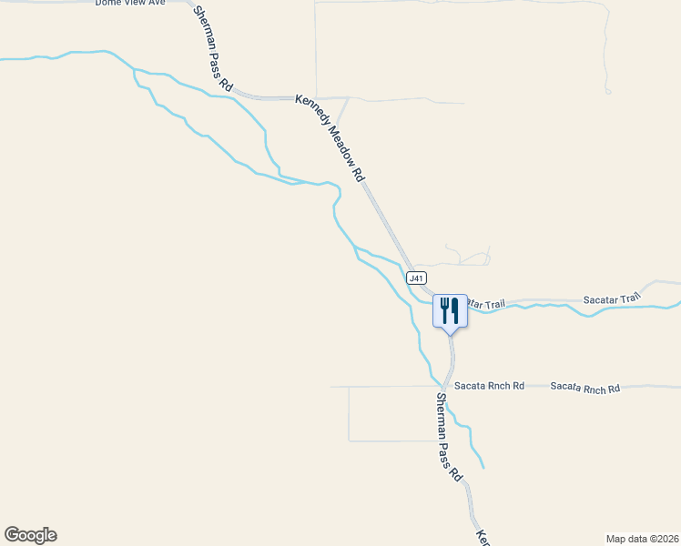 map of restaurants, bars, coffee shops, grocery stores, and more near Kennedy Meadow Road in Inyokern