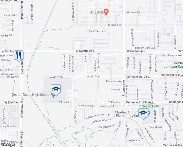 map of restaurants, bars, coffee shops, grocery stores, and more near 6353 Thunder Gulch Avenue in Las Vegas