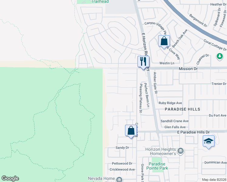 map of restaurants, bars, coffee shops, grocery stores, and more near 78 Desert Sunflower Circle in Henderson