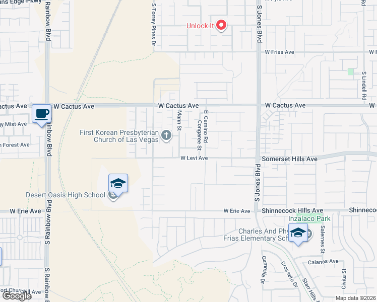 map of restaurants, bars, coffee shops, grocery stores, and more near 6365 Thunder Gulch Avenue in Las Vegas
