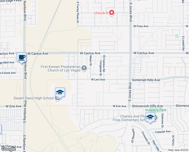 map of restaurants, bars, coffee shops, grocery stores, and more near 6371 Thunder Gulch Avenue in Las Vegas