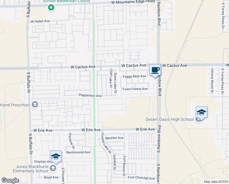 map of restaurants, bars, coffee shops, grocery stores, and more near 10671 Snow Lake Street in Las Vegas