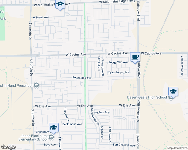 map of restaurants, bars, coffee shops, grocery stores, and more near 10667 Moss Lake Street in Las Vegas