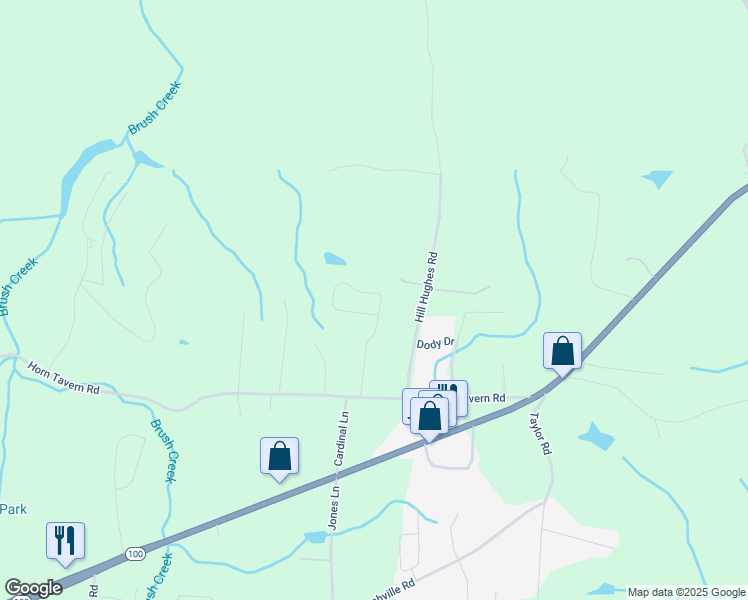 map of restaurants, bars, coffee shops, grocery stores, and more near 7301 Hidden Lake Circle in Fairview