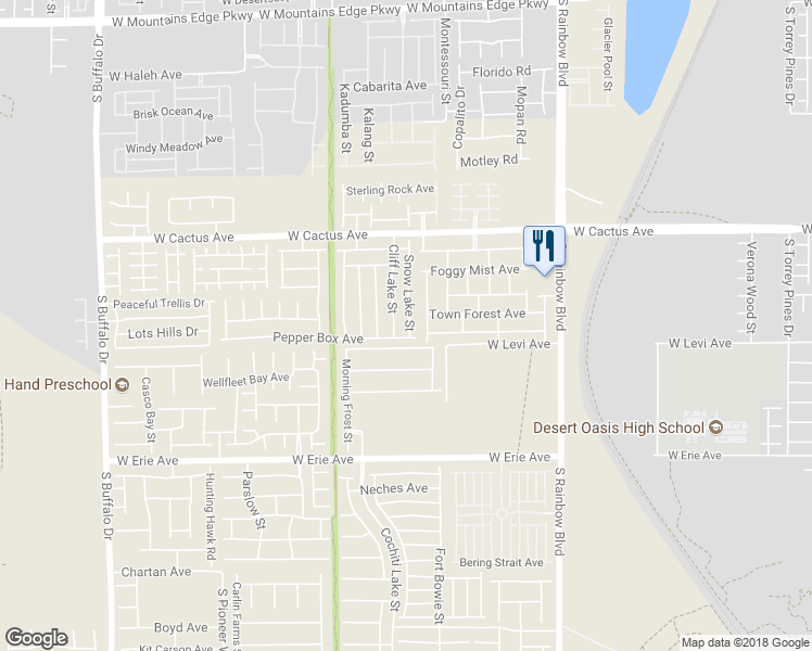 map of restaurants, bars, coffee shops, grocery stores, and more near 10671 Snow Lake Street in Las Vegas