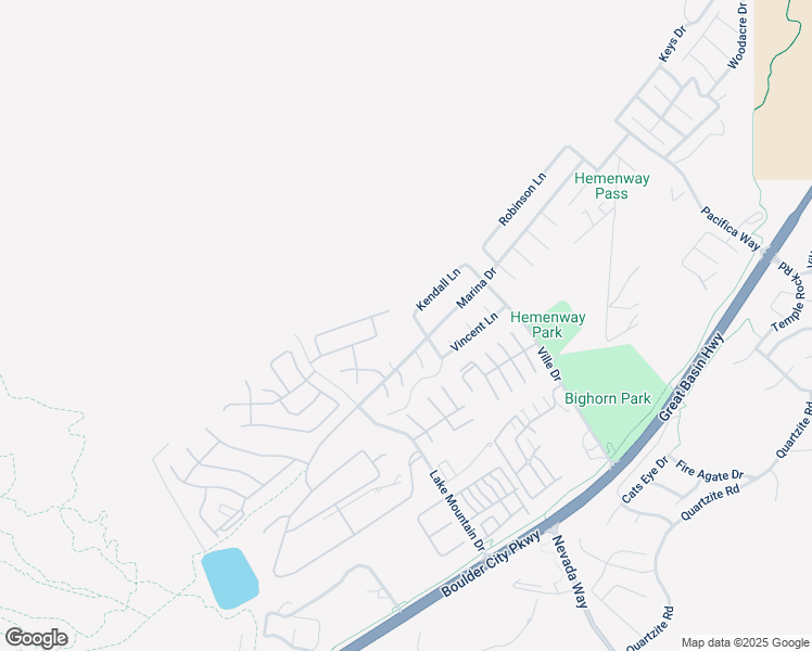 map of restaurants, bars, coffee shops, grocery stores, and more near 503 Aaron Way in Boulder City
