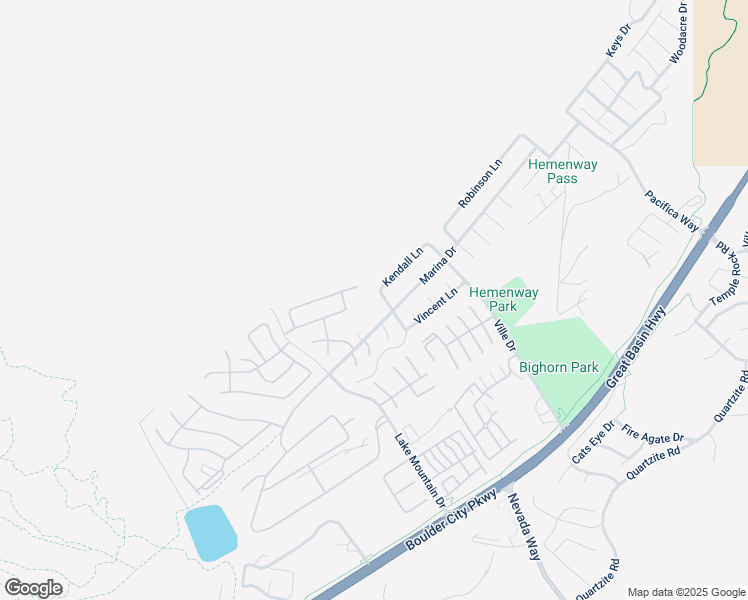 map of restaurants, bars, coffee shops, grocery stores, and more near 503 Aaron Way in Boulder City