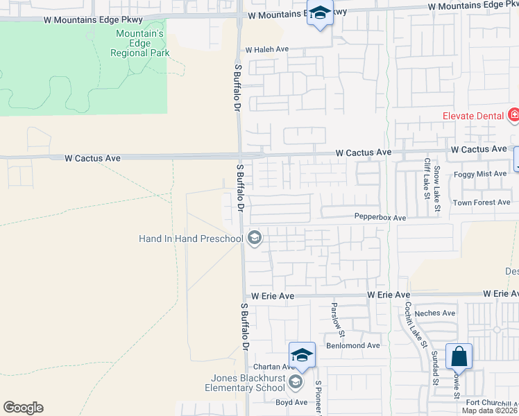 map of restaurants, bars, coffee shops, grocery stores, and more near 7755 Jasmine Falls Drive in Las Vegas