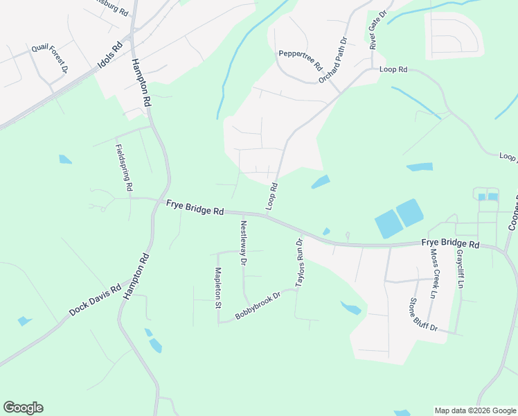 map of restaurants, bars, coffee shops, grocery stores, and more near 6140 Frye Bridge Road in Clemmons