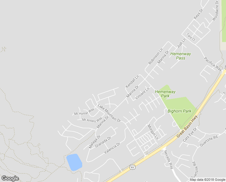 map of restaurants, bars, coffee shops, grocery stores, and more near 673 Mount Bona Way in Boulder City