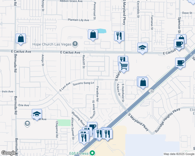 map of restaurants, bars, coffee shops, grocery stores, and more near 993 Coronado Peak Avenue in Las Vegas