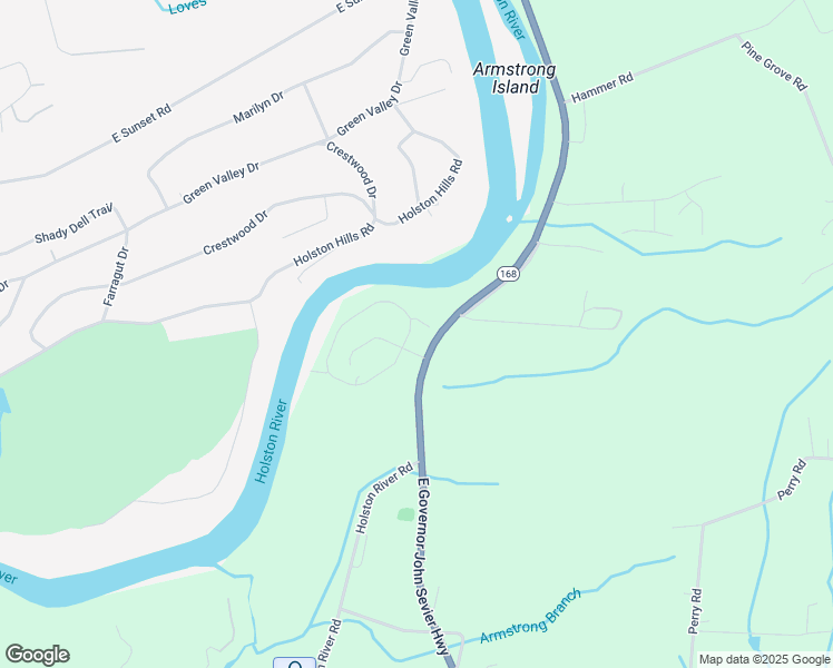 map of restaurants, bars, coffee shops, grocery stores, and more near 4712 Willow Bluff Circle in Knoxville