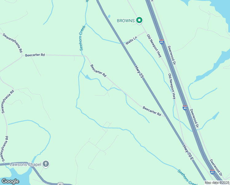 map of restaurants, bars, coffee shops, grocery stores, and more near 2891 Beecarter Road in Dandridge