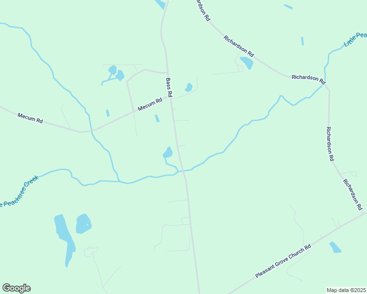 map of restaurants, bars, coffee shops, grocery stores, and more near 3119 Bass Road in Spring Hope