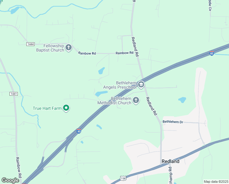 map of restaurants, bars, coffee shops, grocery stores, and more near 184 Harper Road in Advance