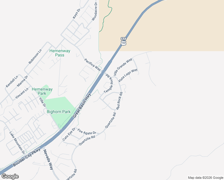 map of restaurants, bars, coffee shops, grocery stores, and more near 840 Lime Rock Road in Boulder City