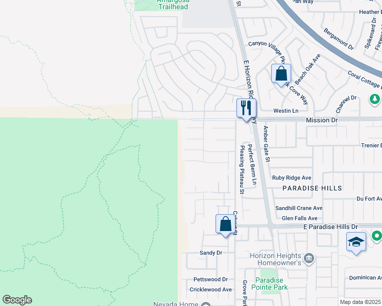map of restaurants, bars, coffee shops, grocery stores, and more near 87 Rattlesnake Grass Court in Henderson