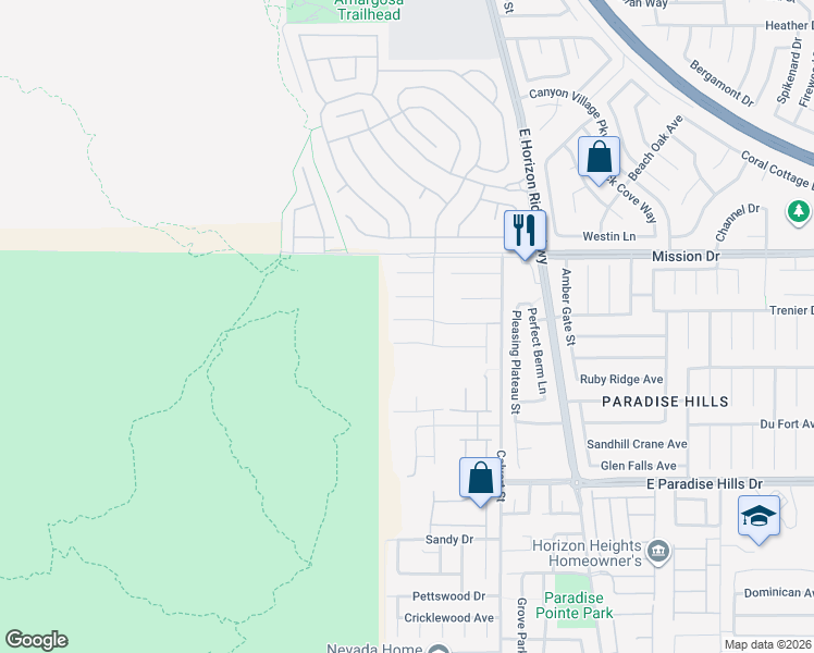 map of restaurants, bars, coffee shops, grocery stores, and more near 78 Desert Sunflower Circle in Henderson