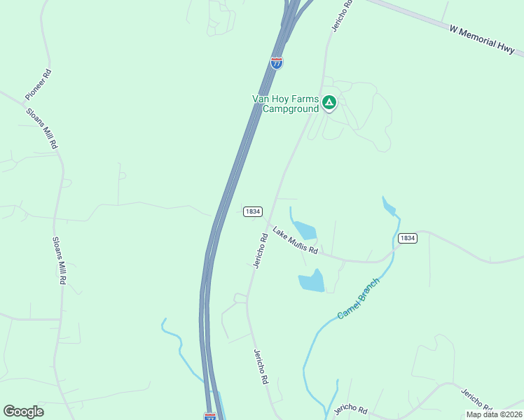 map of restaurants, bars, coffee shops, grocery stores, and more near 519 Lake Mullis Road in Harmony